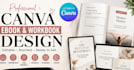 design,editable canva ebook,workbook design,lead magnet,cover design journal