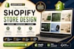 develop a premium shopify store