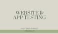 test your website or mobil app