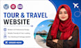 design a modern tour and travel wordpress website