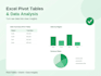 create excel pivot tables and data analysis reports