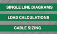 make single line diagrams and electrical load calculations