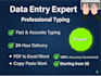 data entry and copy typing