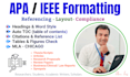 professionally format your dissertation thesis or research paper in apa7 or else