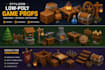 create stylized low poly game props and assets