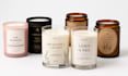 design minimalist aesthetic candle label and packaging