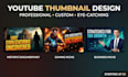 design a professional and clickable youtube thumbnail