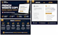 rewrite and improve your french website copy