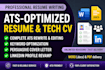 write and optimize ats tech and business resumes