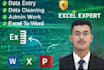 do data entry excel data cleaning and copy paste work