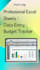 create professional excel sheets budget tracker and data