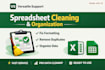 clean, organize or fix your spreadsheet professionally