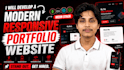 develop a modern responsive portfolio website