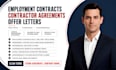 draft employment, contractor agreements and offer letters with clear terms