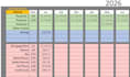 create a simple custom monthly or yearly budget spreadsheet