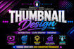 design professional and clickable youtube thumbnails