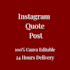 create clean instagram quote post design in canva