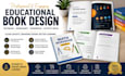 do educational book design, textbook, worksheet, and educational workbook design