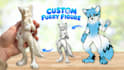 3d model furry ocs and make it a printable figure