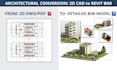 convert cad or PDF floor plans to revit 3d model