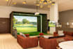 design custom indoor golf simulator with realistic 3d rendering
