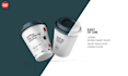 do paper cup, tumbler, and mug label design