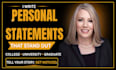 edit personal statement, residency,medical school personal statement, fellowship