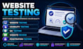 do website testing, usability testing, qa testing, website review, pentest