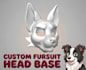 create a custom fursuit head base model for 3d printing