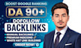 provide da 90 plus high authority dofollow SEO backlinks