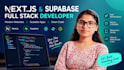 build full stack nextjs web app with supabase database
