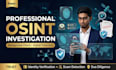 conduct a professional osint background check and investigation
