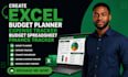 create excel budget planner, expense tracker, budget spreadsheet finance tracker