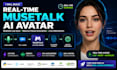 build a real time mustalk webrtc talking avatar