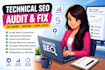 fix technical SEO issues and google search console errors