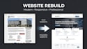 rebuild, redesign, and create a responsive frontend website
