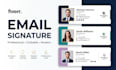 design a professional email signature with clickable links