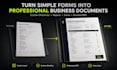 create a custom business checklist and professional PDF report