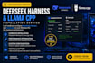 setup deepseek harness and local ai agent with llama cpp