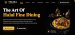 design a luxury halal restaurant website template