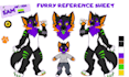 draw furry reference sheet furry ref sheet furry art character design furry oc