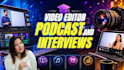 edit podcast videos and interviews