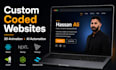 build a custom full stack web application with react nextjs node or pytho
