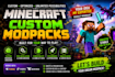 create, install and configure custom minecraft mod packs