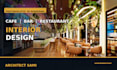 l create restaurant cafe and bar interior design with realistic 3d renders