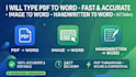 do fast pdf to word typing and image