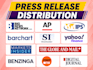do press release distribution on bignewsnetwork,com, ipsnews,net and apnews,com