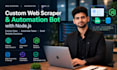 build a custom web scraper and automation bot with nodejs