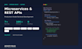 develop java spring boot microservices, rest apis, and kafka pipelines
