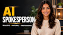 create ai spokesperson and professional presenter videos